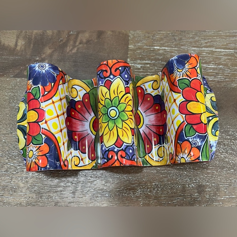 Colorful Floral Taco Holder - Picture 2 of 5